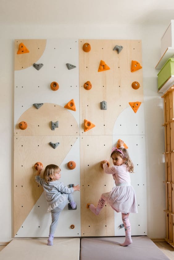 kids climbing wall