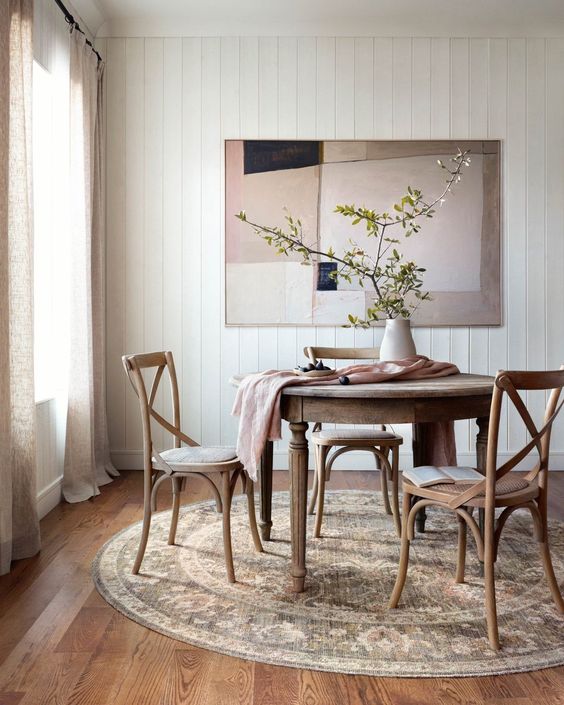 round dining room-rug