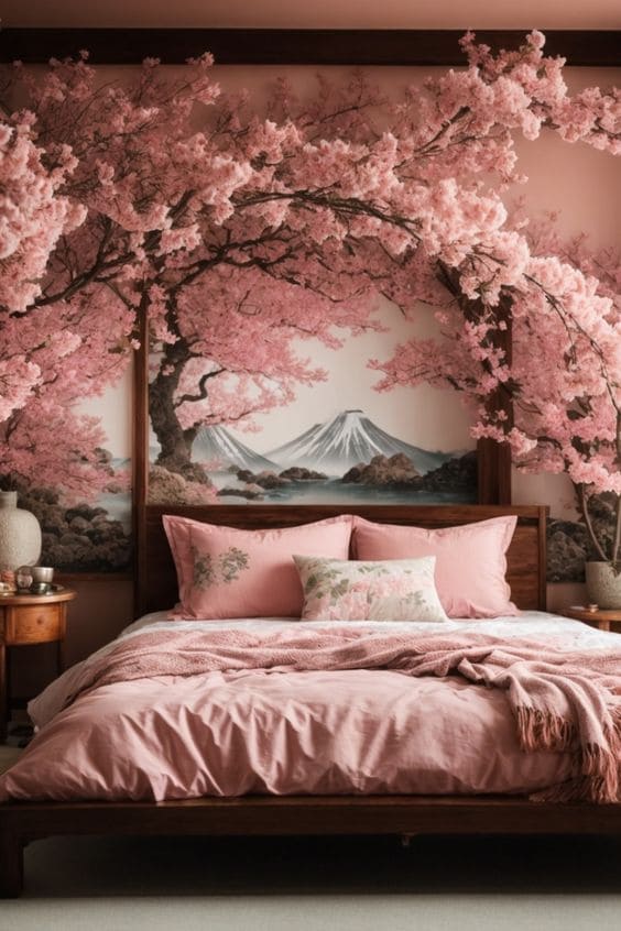 floral wallpaper for the bedroom